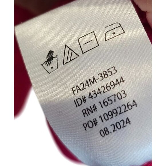 Calligraphie Long Sleeve Sweater Blessed Silver Rhinestones Hot Pink Size M NWT - Picture 12 of 12